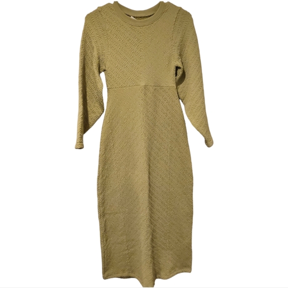 Free People Gabby Seamless Midi Dress In Green/Sage Size S/XS New With Tags - Picture 3 of 8
